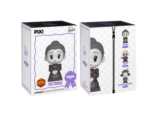 Corpse Bride ,Victoria Everglot Collectible, Front and Back of Box