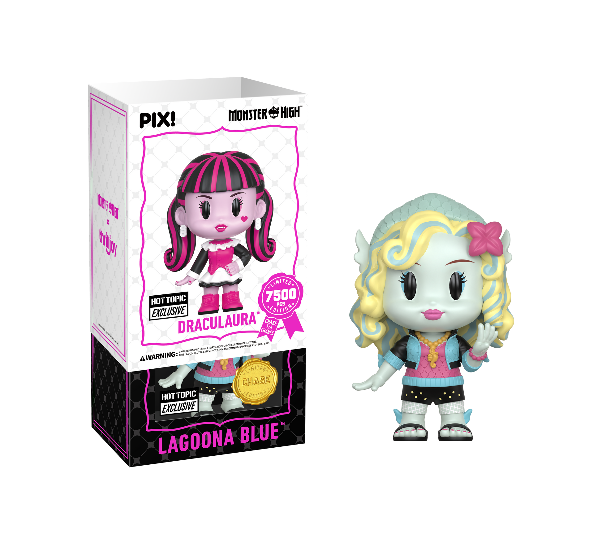 Monster High Draculaura/ Lagoona Blue Collectible, Front of Box 