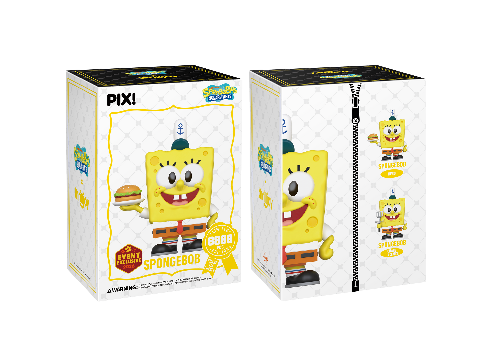 SpongeBob SquarePants, SpongeBob Collectible, Front & Back of Box