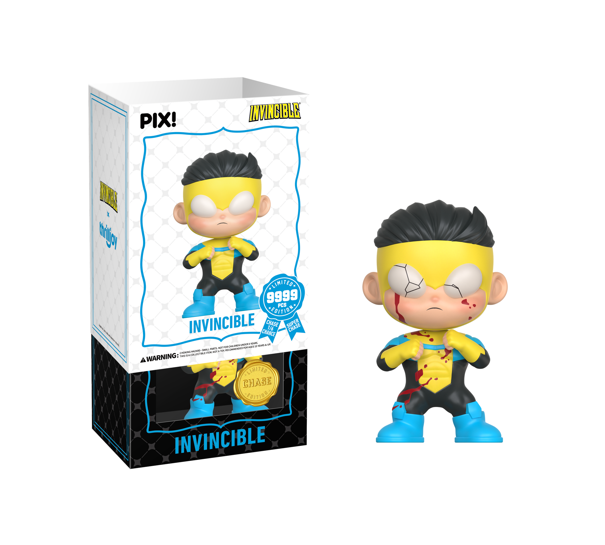 Invincible, Invincible Chase collectible, Front of Box