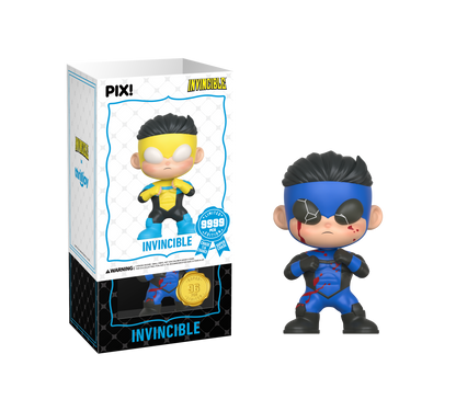 Invincible, Invincible Super-Rare Chase collectible, Front of Box