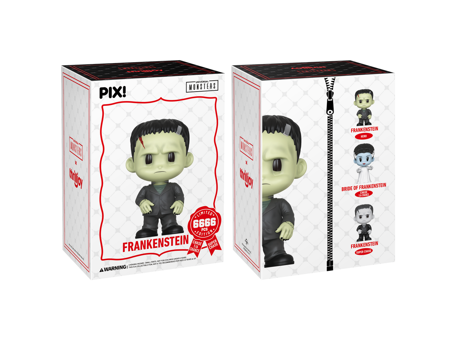 Frankenstein Collectible, Front and Back of Box 