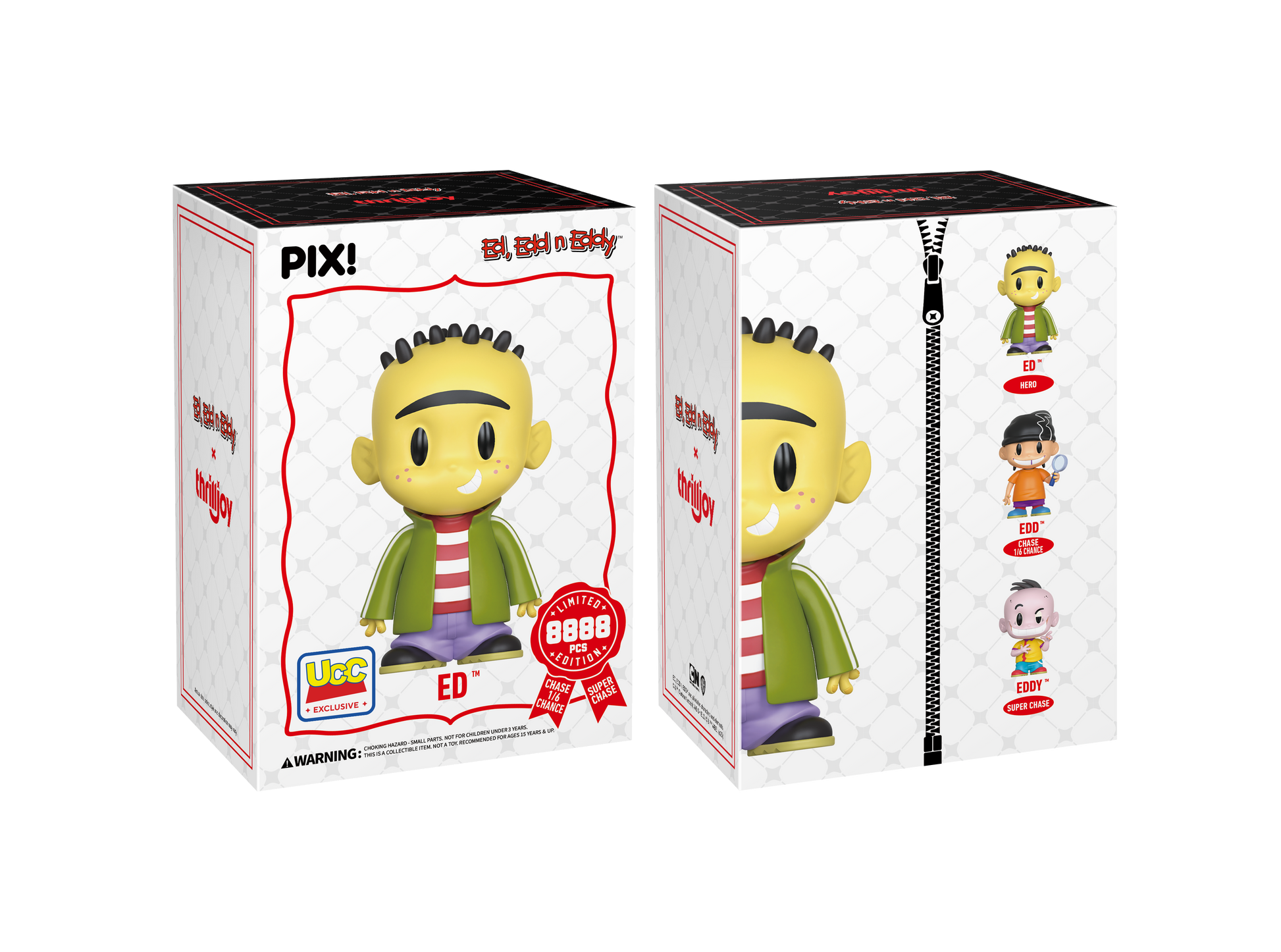 Ed, Ed n Eddy Collectible, Front & Back of Box 