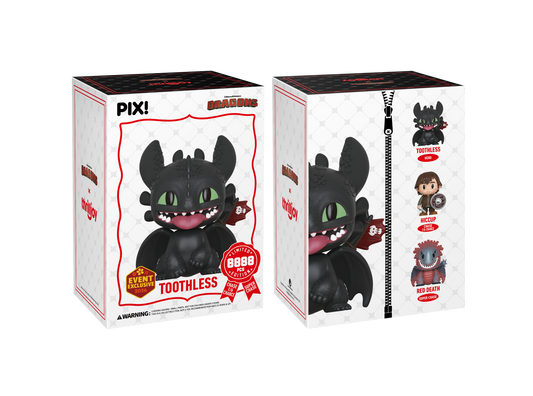 How to Train Your Dragon, Toothless Collectible, Front & Back of Box