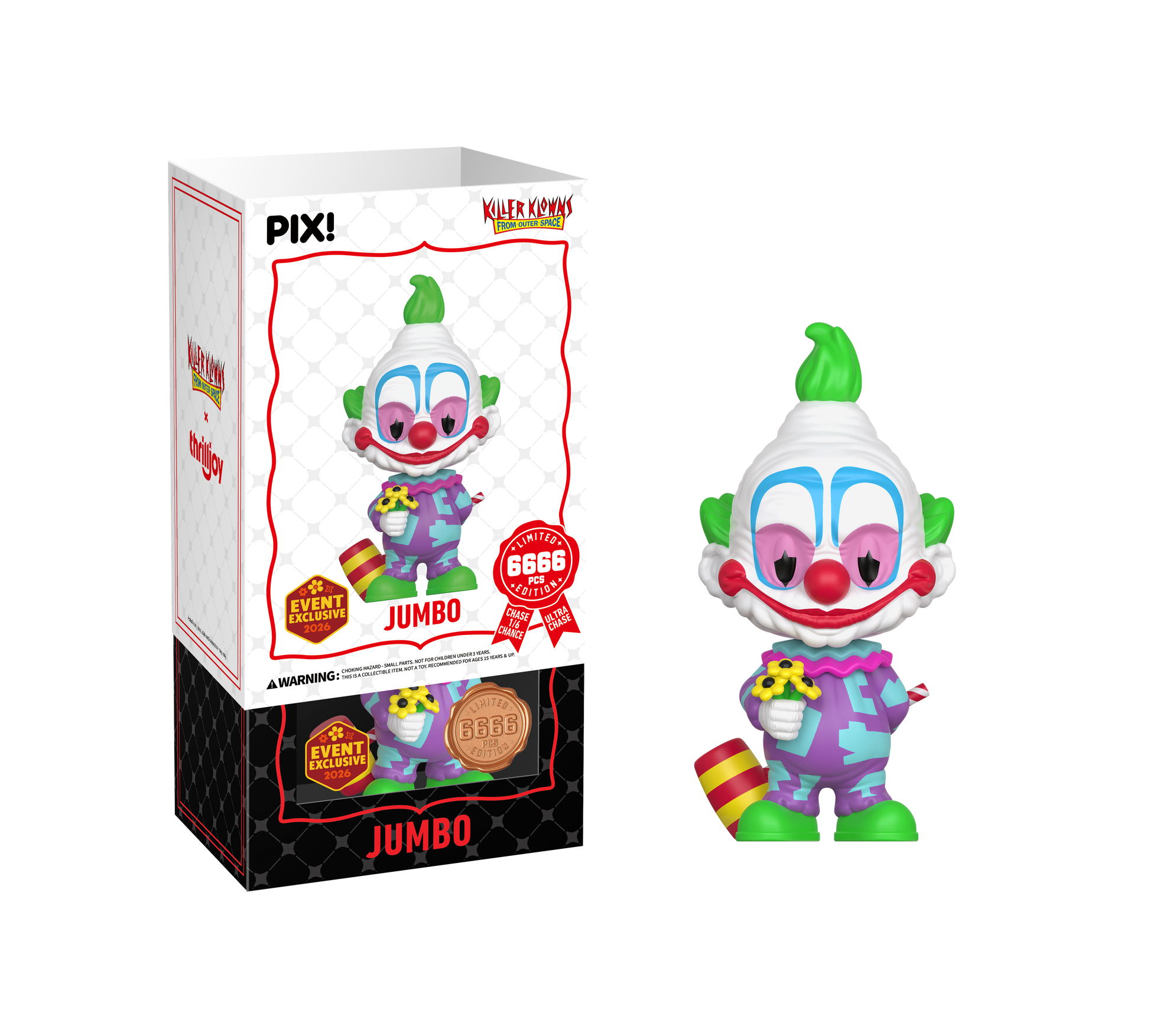 Killer Klowns From Outer Space, Jumbo Collectible, Front of Box