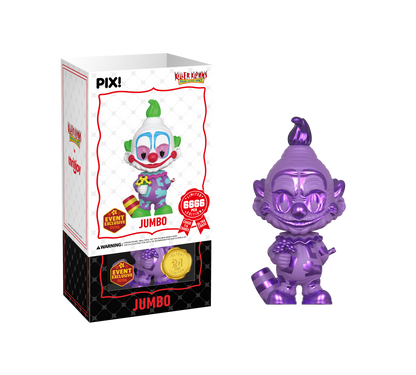 Killer Klowns From Outer Space, Jumbo Ultra-Rare Chase Collectible, Front of Box