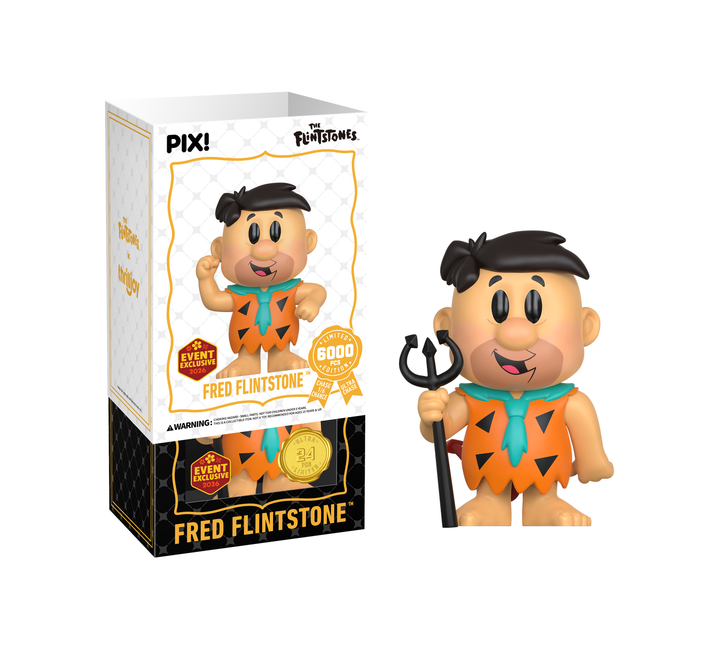 The Flintstones, Fred Flintstone Ultra-Rare Chase Collectible, Front of Box