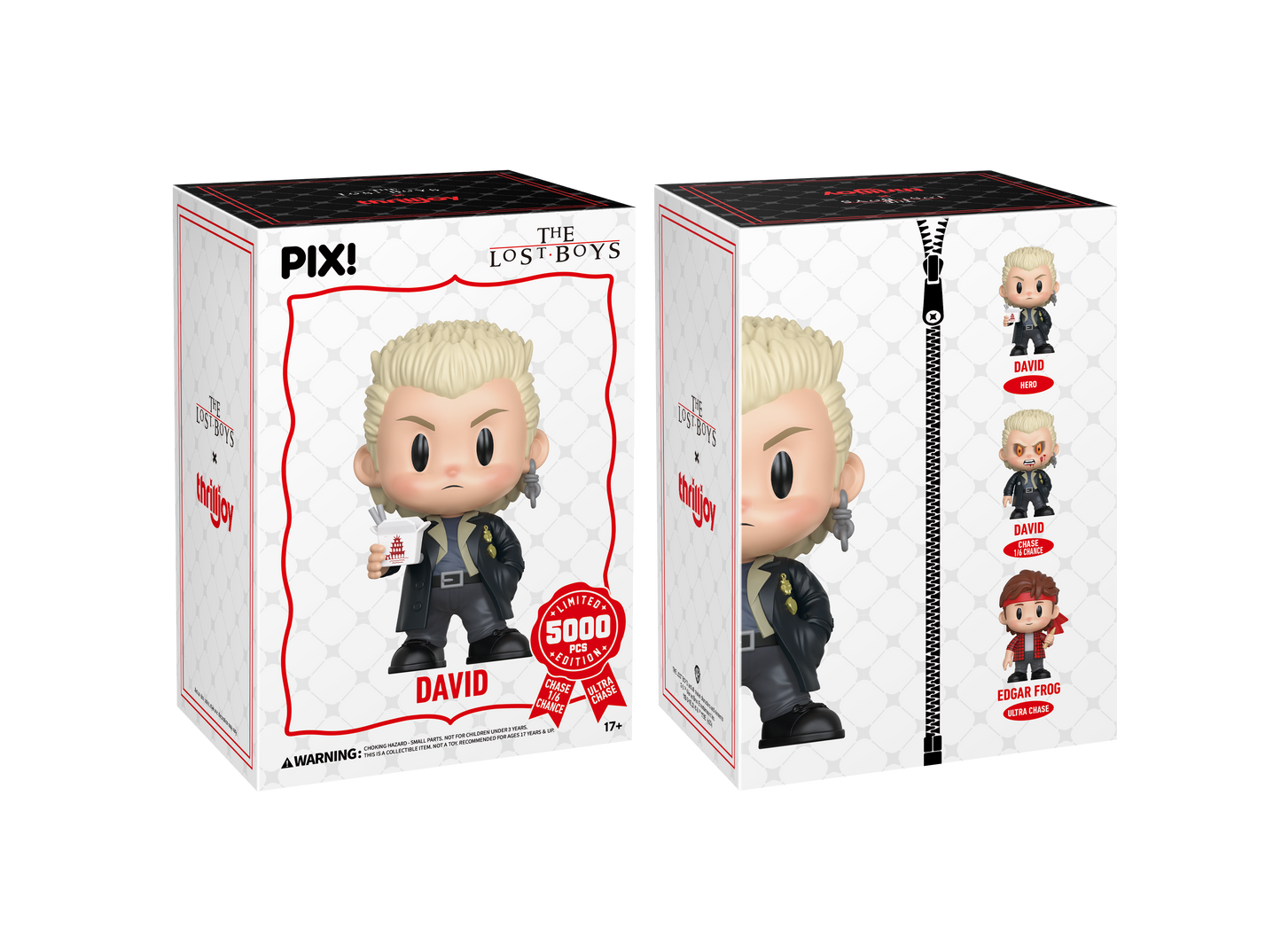 The Lost Boys David Collectible, Front & Back of Box 