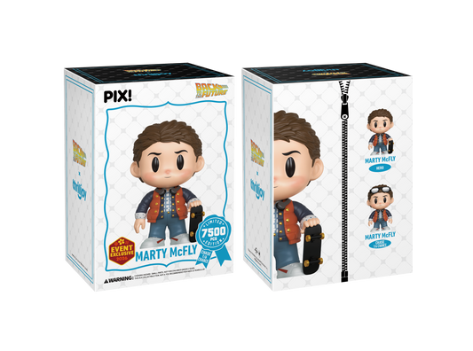 Back to the Future, Marty McFly Collectible, Front & Back of Box