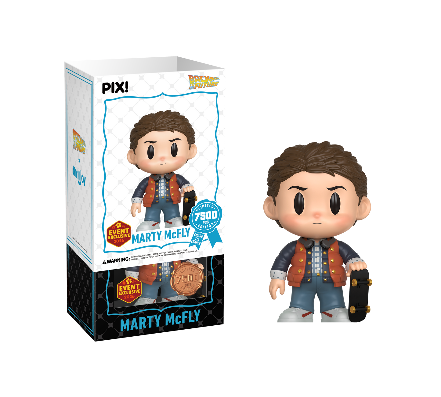 Back to the Future, Marty McFly Collectible, Front of Box 