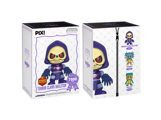 Masters of the Universe, Terror Claws Skeletor Collectible, Front & Back of Box