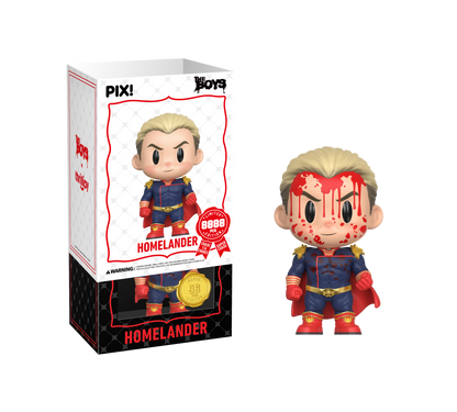 The Boys, Homelander Super-Rare Chase Collectible, Front of Box  