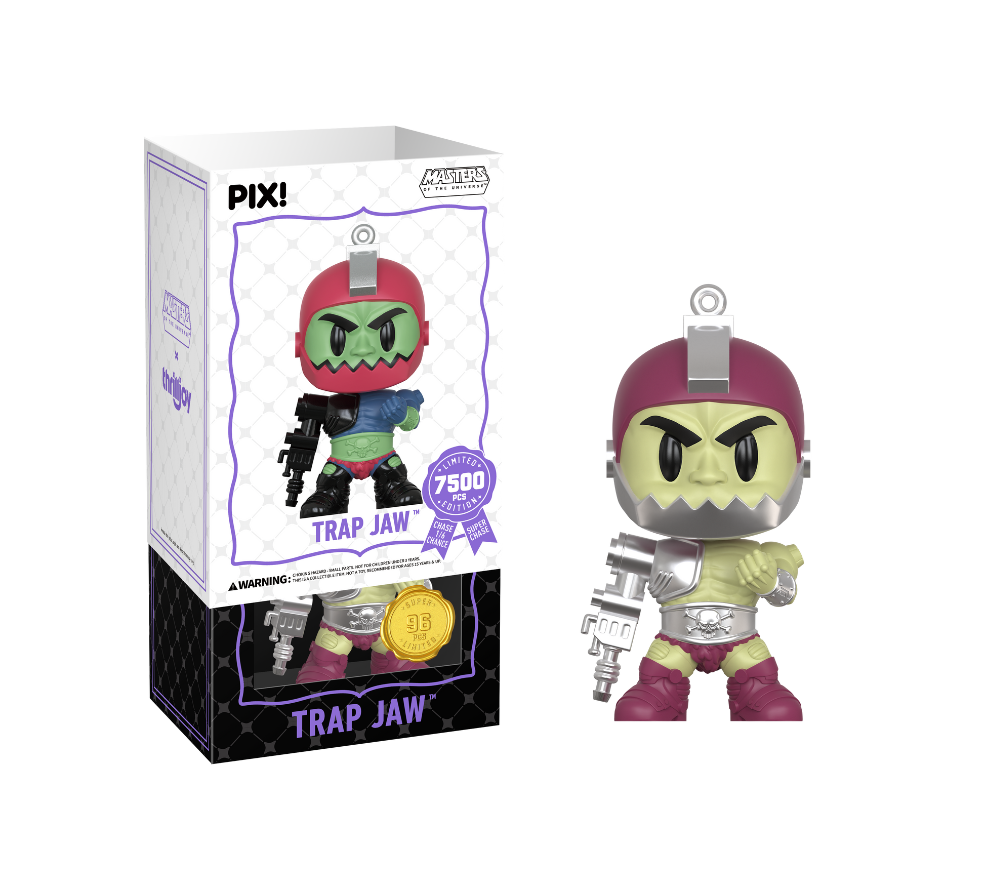 Masters of the Universe, Trap Jaw Super-Rare Chase Collectible, Front of Box