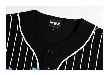 Thrilljoy '26 Oversized Jersey-Pinstripe